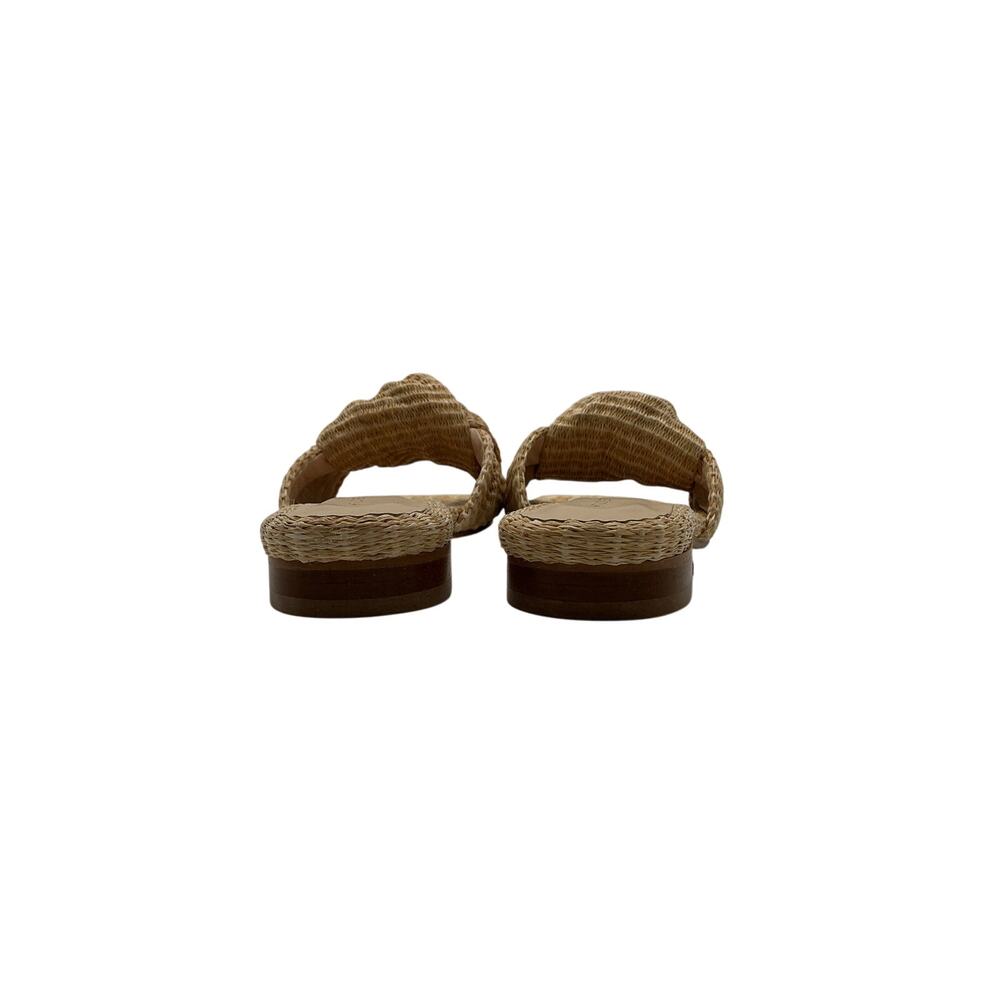 Tuckernuck 'Brit' Beige Raffia Sandals Size 7.5 - Picture 4 of 5